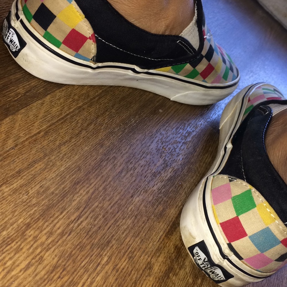 Multicolored Checkered Vans - Picture 8 of 8